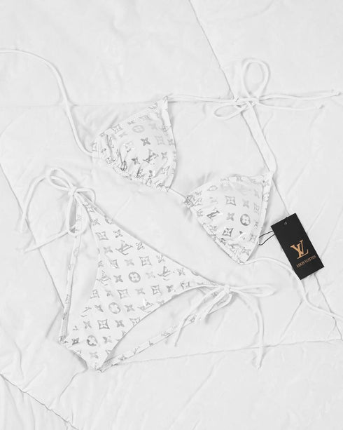 L WHITE SHINE BIKINI