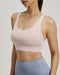 Women's Pink Strappy Sports Bra