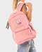 pink Backpack with Bunny Detail