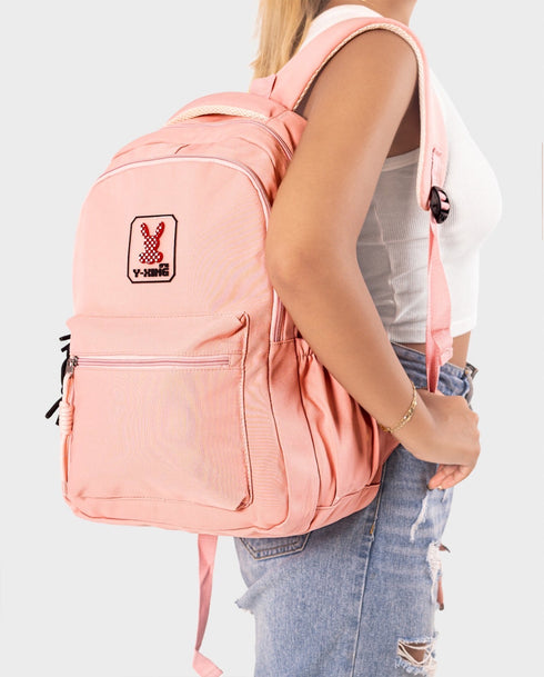 Orange Backpack with Bunny Detail