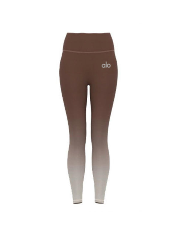 Brown Gradient Yoga Leggings Women