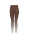 Brown Gradient Yoga Leggings Women