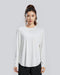 Women's White Long Sleeve Yoga Top