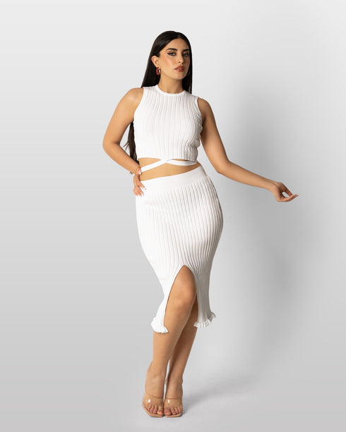 STYLE-White-Knitted Set