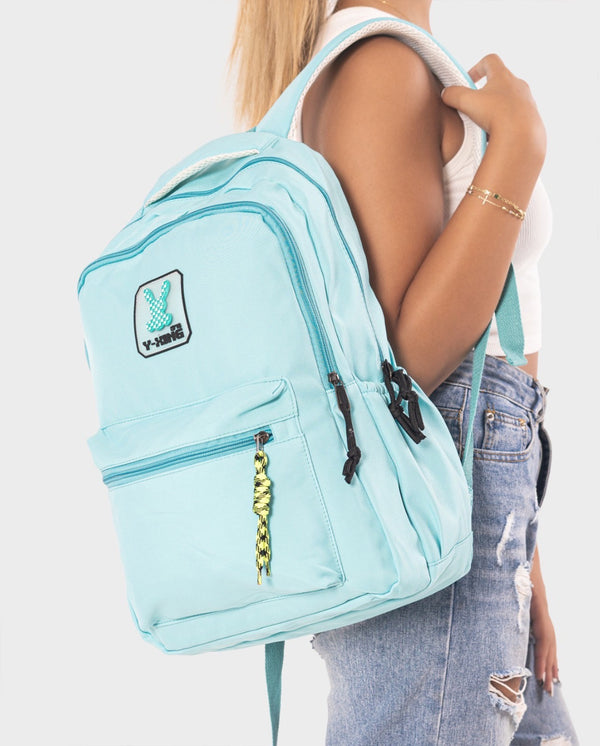 Aqua Backpack with Bunny Detail