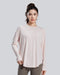 Women's Baby Pink Long Sleeve Yoga Top