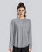 Women's Gray Long Sleeve Yoga Top