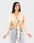 STYLE-Beige-Tied-Up Shirt