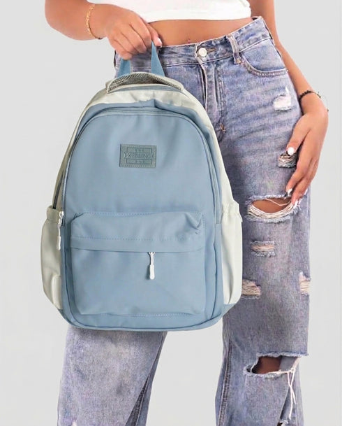 Classic Blue & White Everyday Backpack
