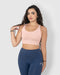 Women's Pink Strappy Sports Bra