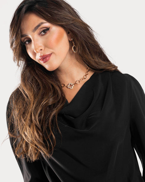 STYLE-Black-Crêpe Shirt