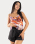 STYLE-Orange Purple-Catching Attention Top