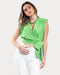 STYLE-Lime Green-Chloé Cropped Blouse