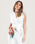 STYLE-White-Chloé Cropped Blouse