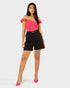STYLE-Fushia-Bloom Crop Top