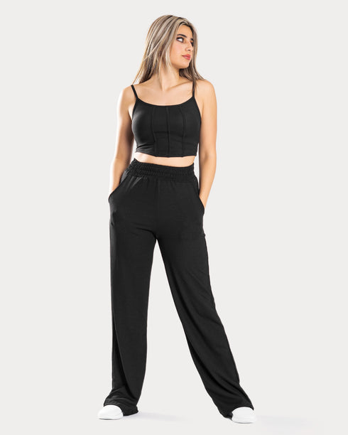 STYLE-Black-Cropped Corset Top