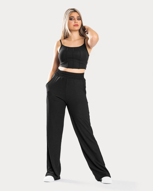 STYLE-Black-Cropped Corset Top