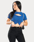 STYLE-Dark Blue-Joy Cut Crop Top