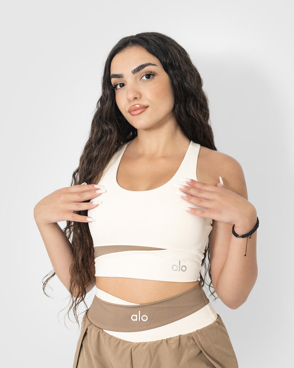 Women's Beige Sports Bra