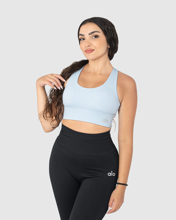 Women's Blue Medium Support Sports Bra