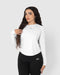 Women's White Long Sleeve Yoga Top