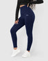 Women's Blue Push-Up Leggings