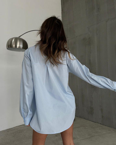 STYLE-Blue-Rhinestone Shirt