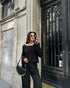 STYLE-Black-Knitted Top