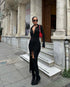 STYLE-Black-Knitted Dress