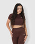 Women's Brown 2PCS Activewear Set