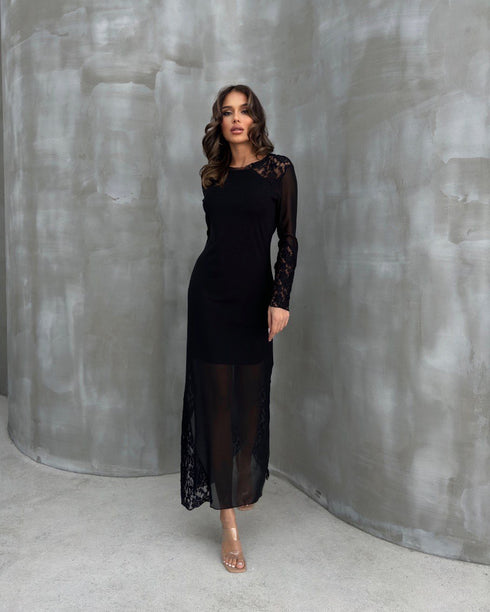 STYLE-Black-Dentelle Dress