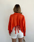 STYLE-Orange-Silky Shirt