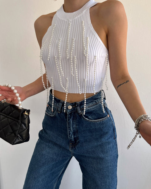 STYLE-White-Pearl Top