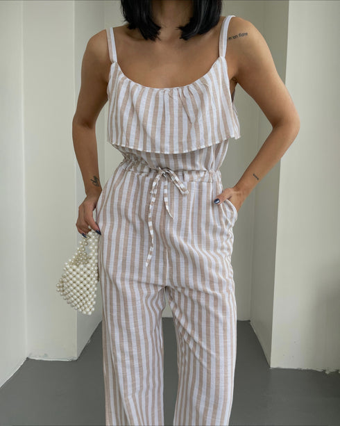 STYLE-White-Lined Jumpsuit