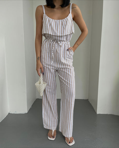 STYLE-White-Lined Jumpsuit