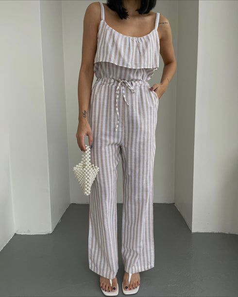 STYLE-White-Lined Jumpsuit