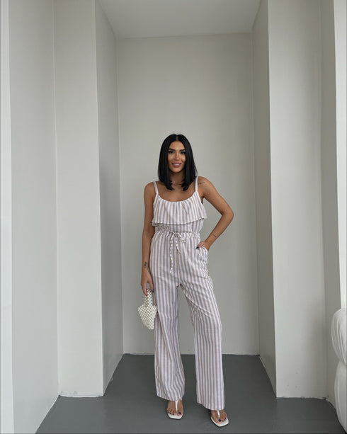 STYLE-White-Lined Jumpsuit
