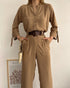 STYLE-Beige-Loose Jumpsuit
