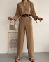 STYLE-Beige-Loose Jumpsuit