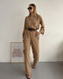 STYLE-Beige-Loose Jumpsuit