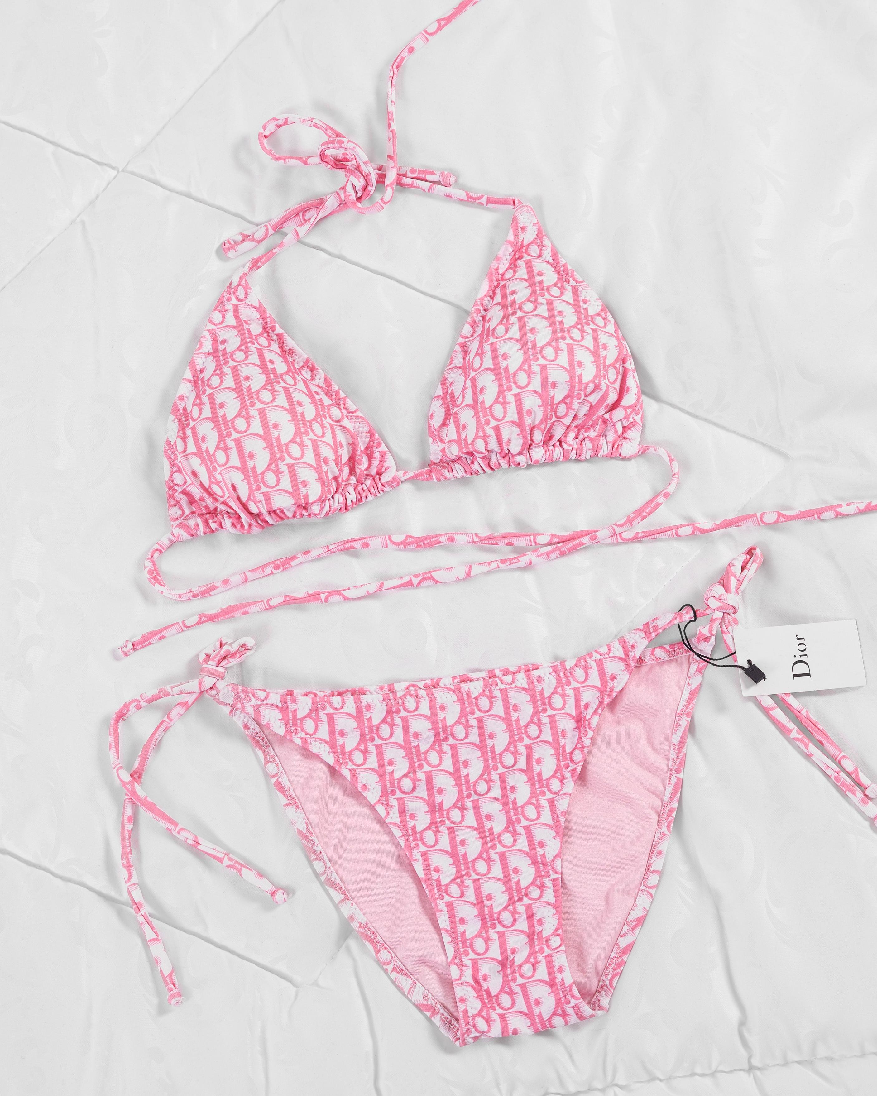 CHRISTIAN DIOR OBLIQUE MONO BIKINI