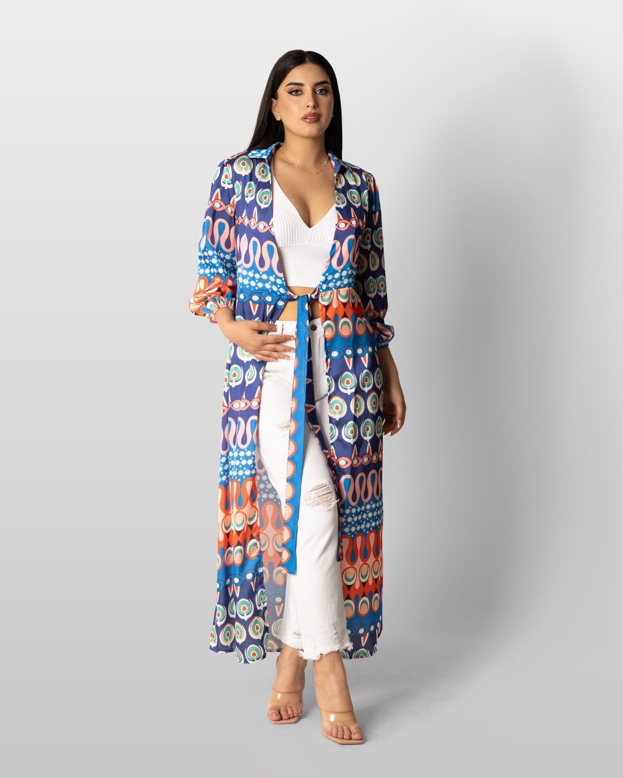 STYLE-Colorful-Glossy Kaftan