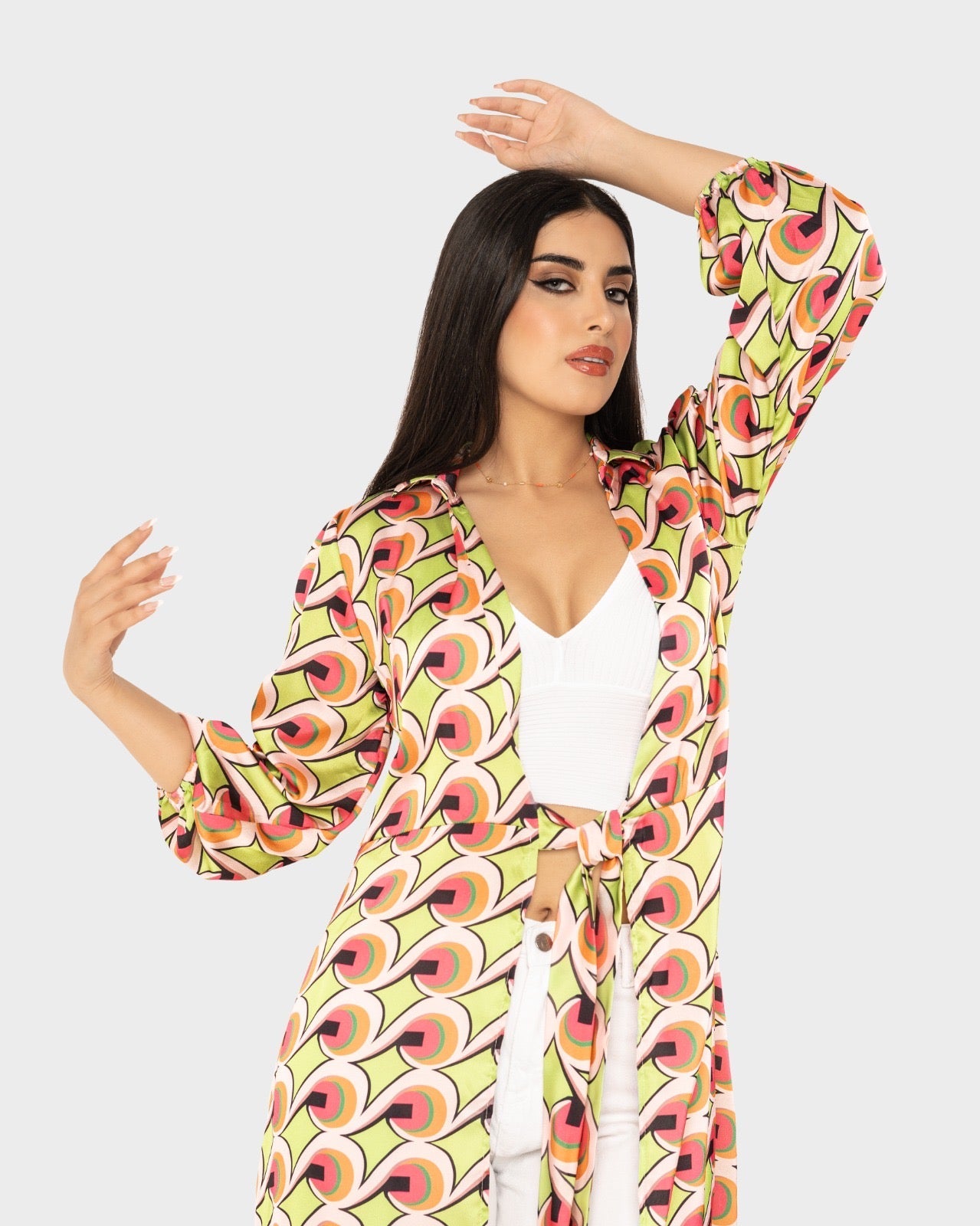 STYLE-Colorful-Glossy Kaftan