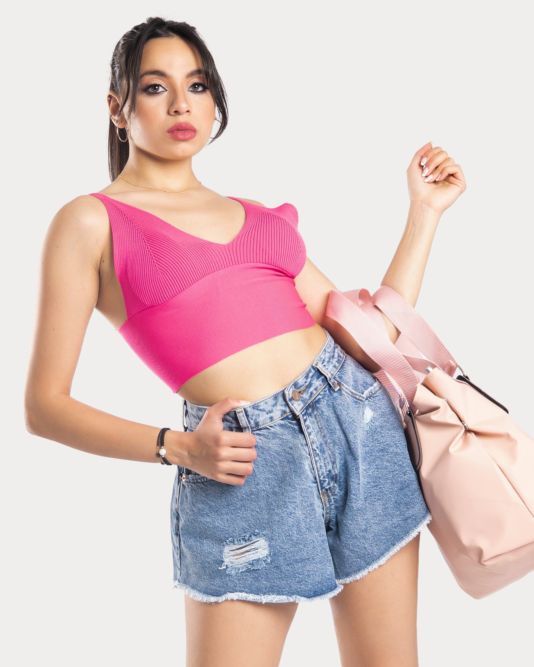 STYLE-Fushia-Dream Crop Top