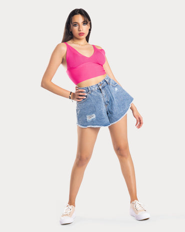 STYLE-Fushia-Dream Crop Top