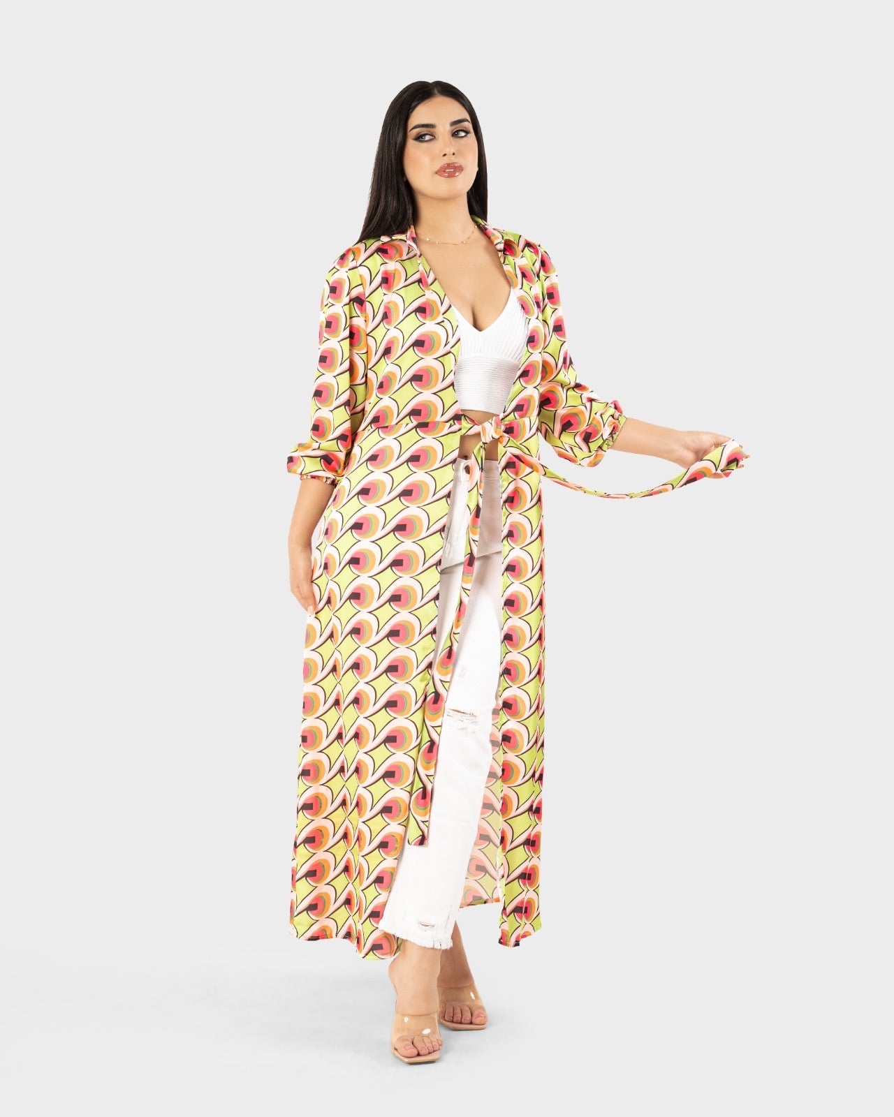 STYLE-Colorful-Glossy Kaftan