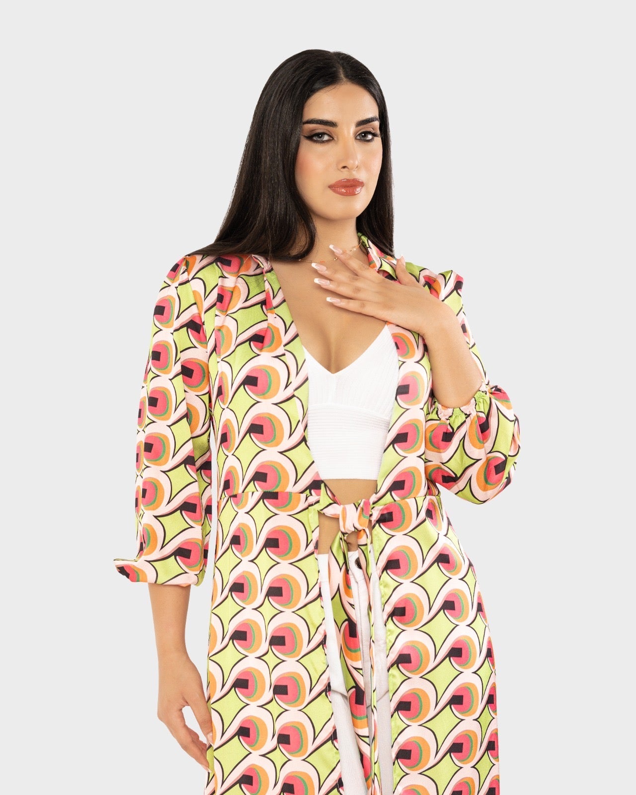 STYLE-Colorful-Glossy Kaftan