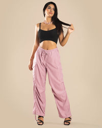 BONBON-Pink-Parachute Pants