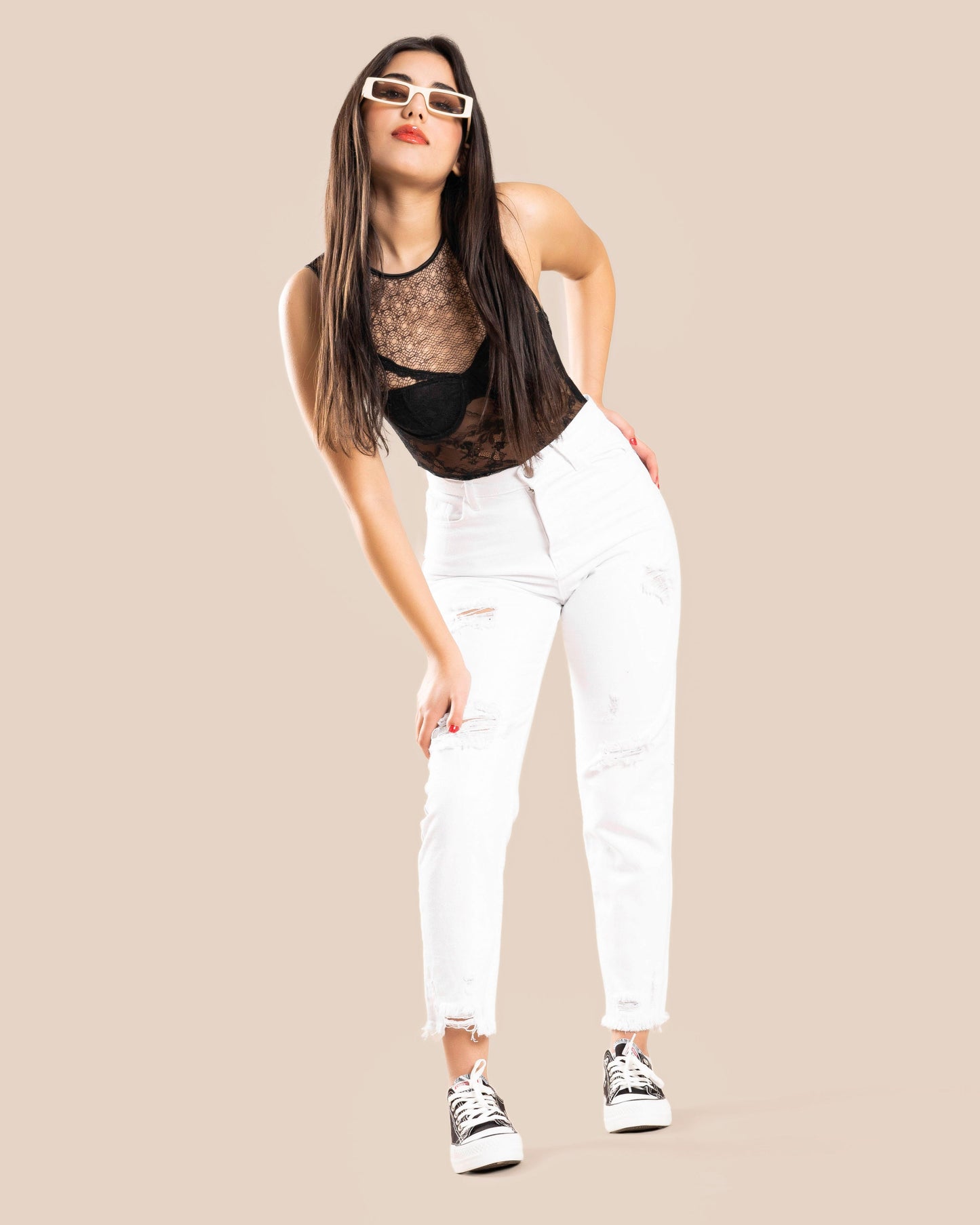 EXPLUS-White-Boyfriend Jeans High Rise (8159287083308)