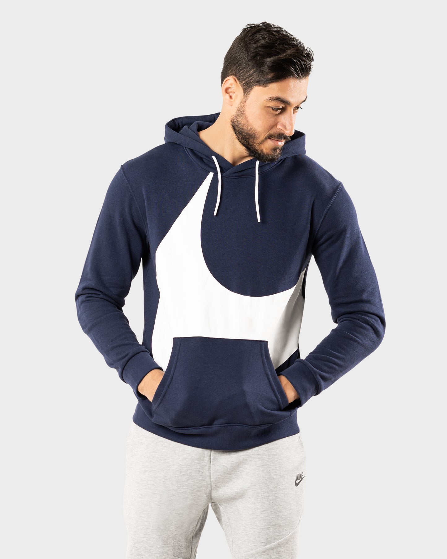 NIKE SEMI-BRUSHED SWOOSH HOODIES